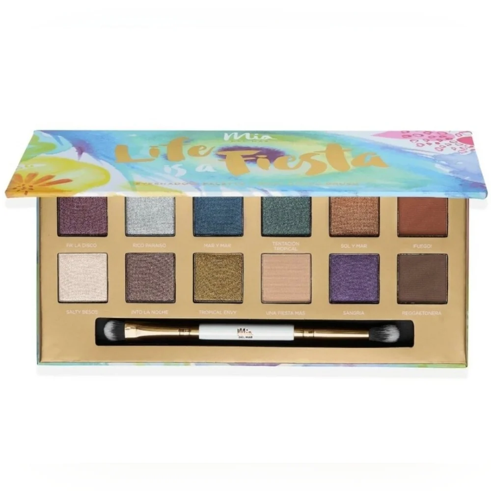 Mia DelMar Life Is a Fiesta Eyeshadow Palette New